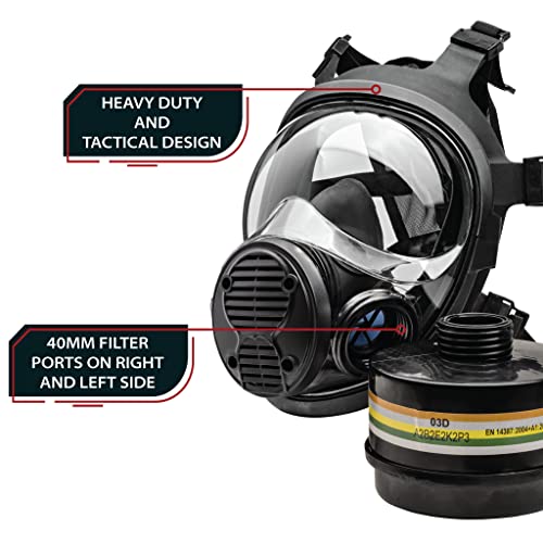 Tactical Gas Mask Full Face Respirator V807
