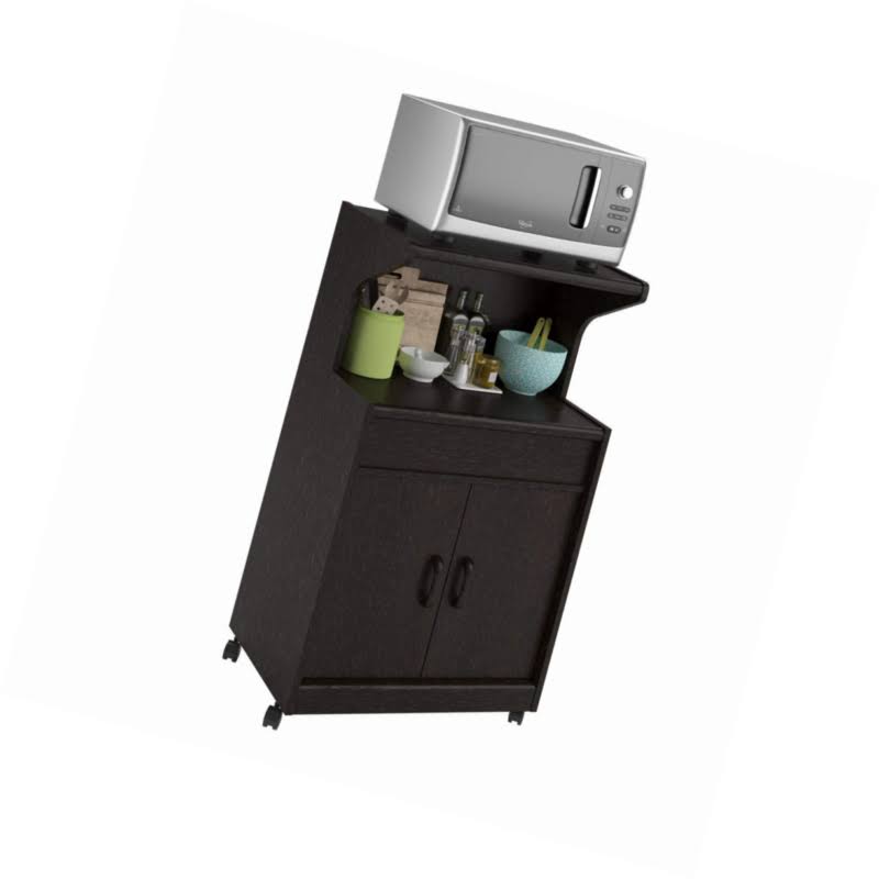 Microwave Cart with Shelf Espresso H91206