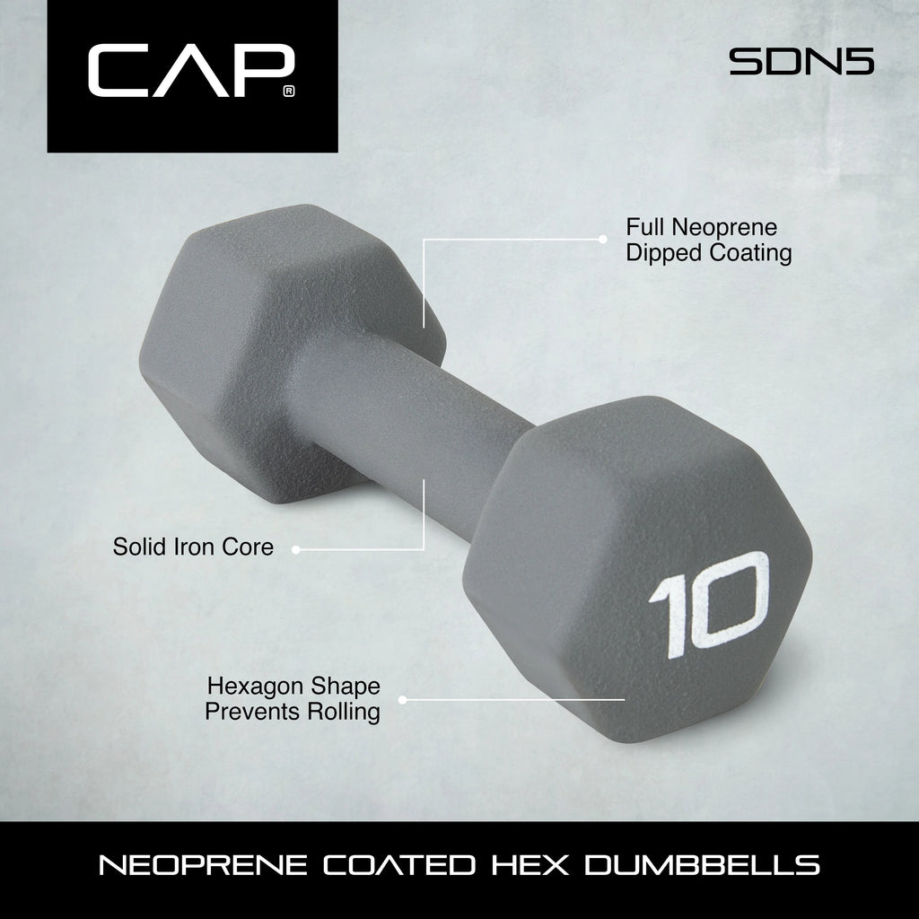 Purple 5lb Neoprene Dumbbell F1602