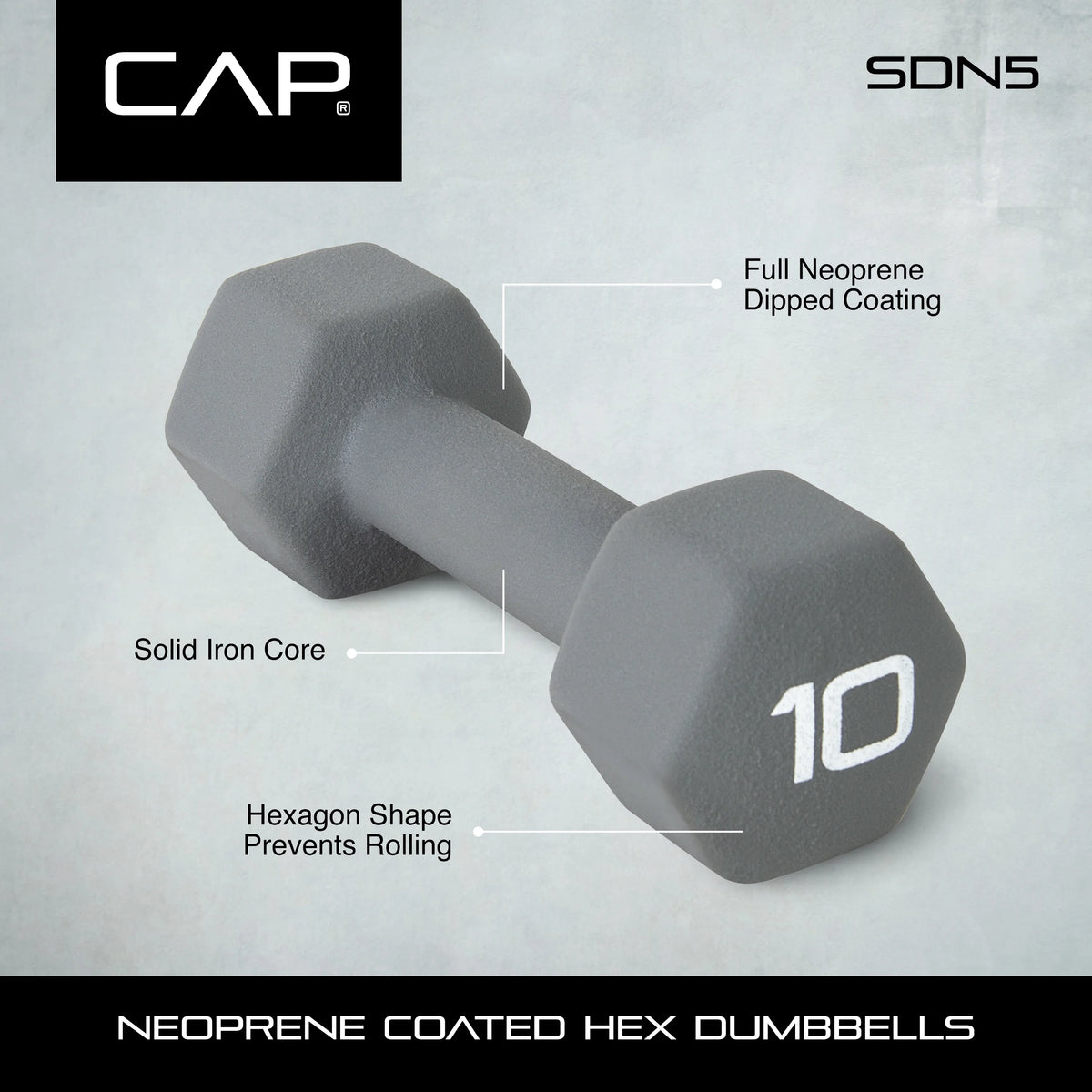 Purple 5lb Neoprene Dumbbell F1602