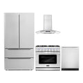 36 Gas Range, Wall Mount Range Hood, Refrigerator with Ice Maker and Dishwasher N9727