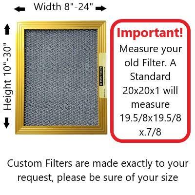 16x30x1 MERV 8 Washable Electrostatic Air Filter D908