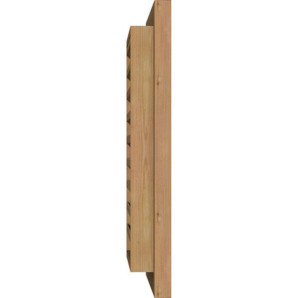 Vertical Gable Vent Unfinished Functional Rough W788