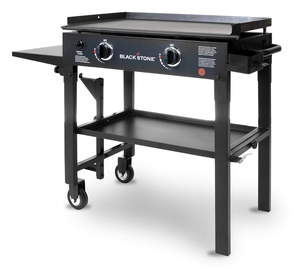 28 in 2-Burner Propane Gas Grill with Griddle Top L63815