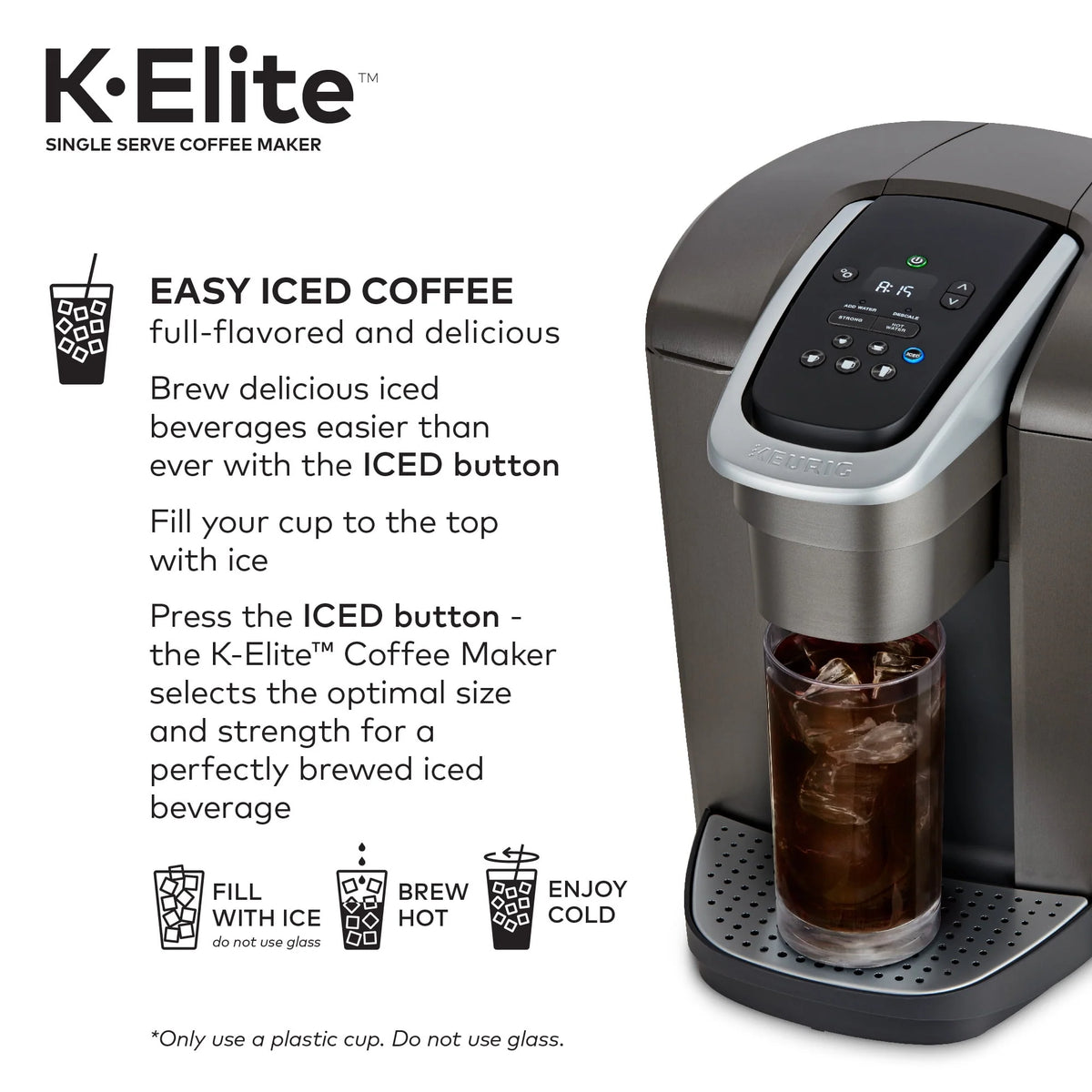 Brushed Silver Single-Serve K-Cup Pod Coffee Maker S9987