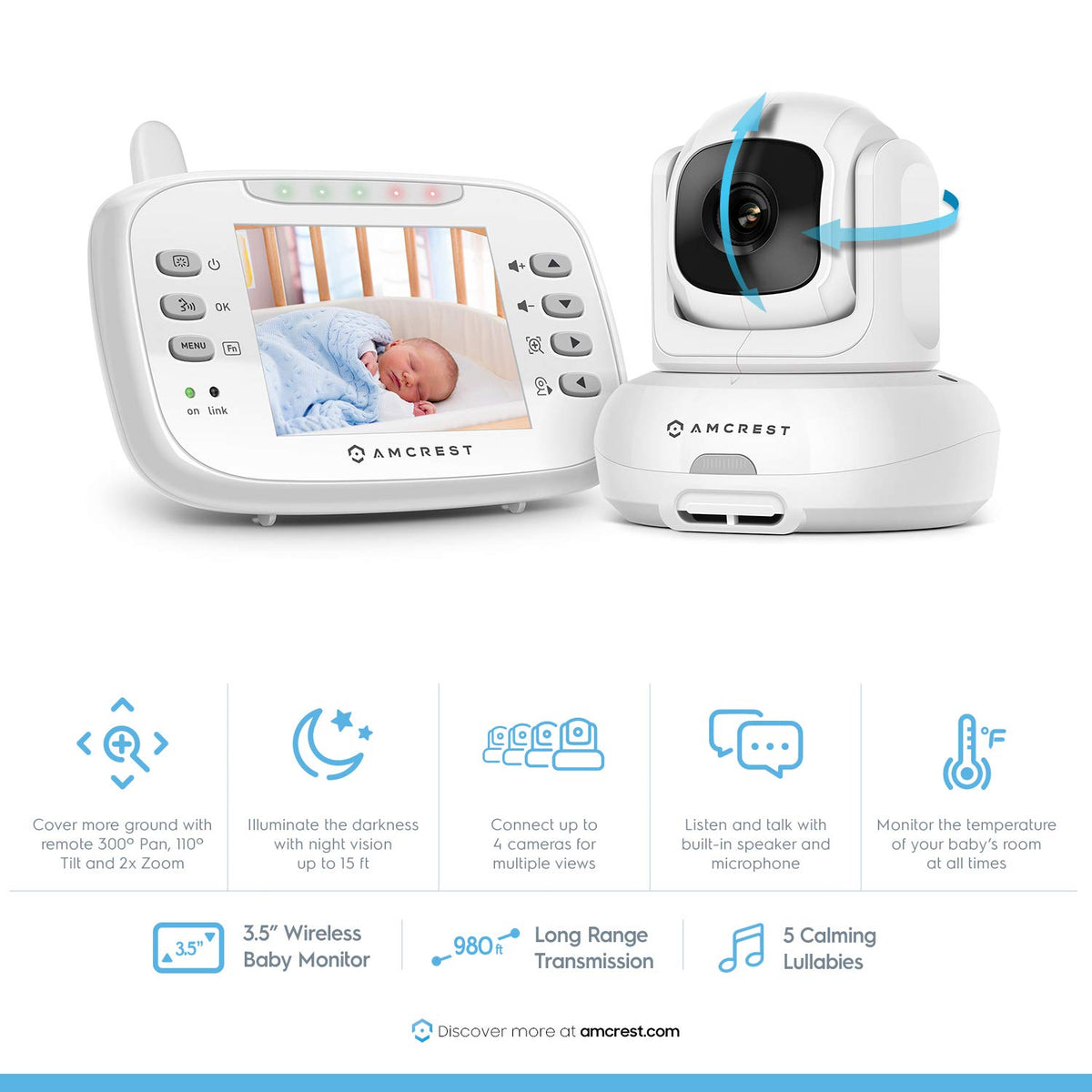 Video Baby Monitor with Camera and Audio I45865
