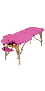 24 inch Wide Folding Height Adjustable Massage Table with Non-Woven Bag T1638