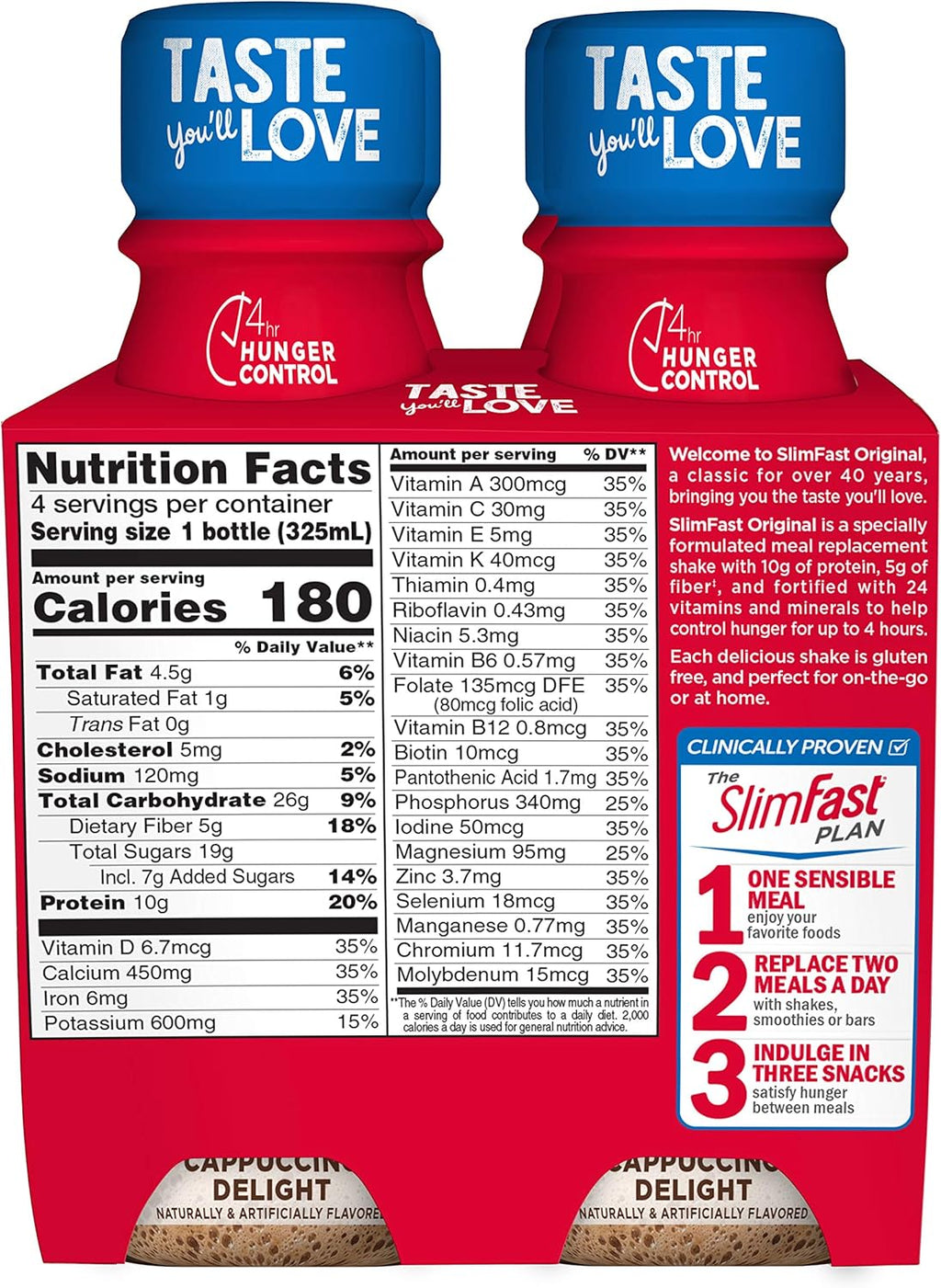 11 Fl. Oz Bottle Cappuccino Delight Meal Replacement Shake K516374