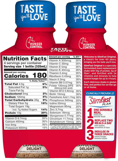 11 Fl. Oz Bottle Cappuccino Delight Meal Replacement Shake K516374