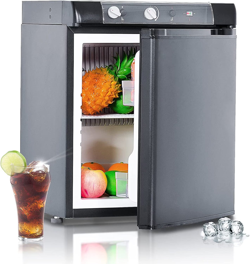 3 Way Propane RV Refrigerator 1.4 Cu.ft Compact Camper Fridge I863