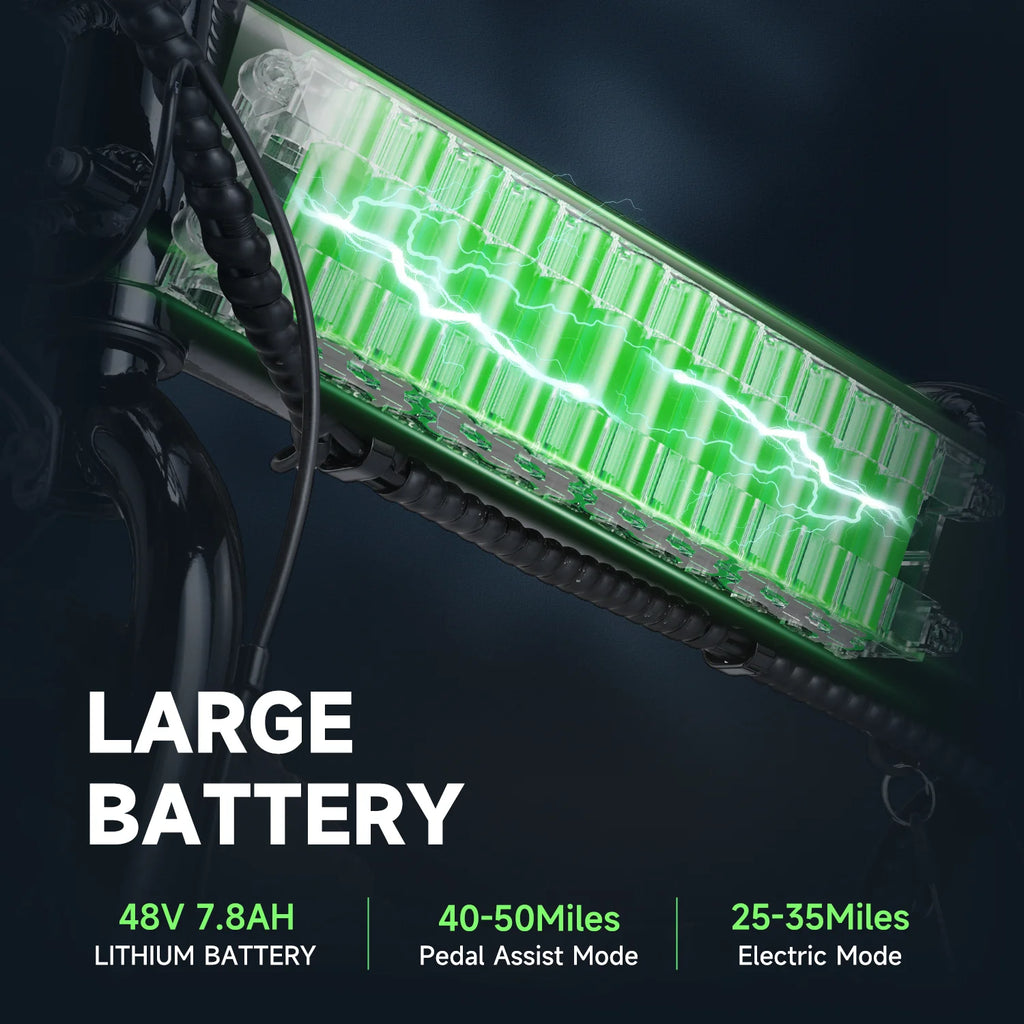 500W 20MPH 48V Removable Battery Folding Electric Bike M441725