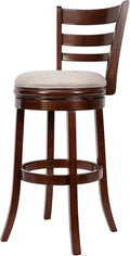 Swivel Counter Height Barstool 30 Inch Seat Height Cappuccino L850847