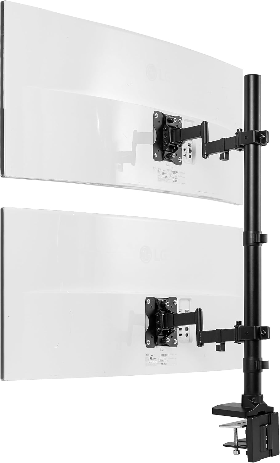 Black Dual Monitor Desk Mount for Ultrawide Screens up to 43 inches R71776