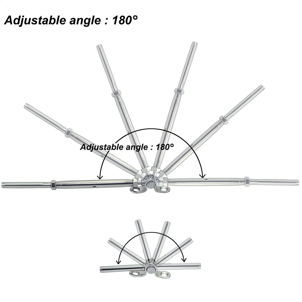 10 Pairs Stainless Steel Cable Railing Hardware Kit X664