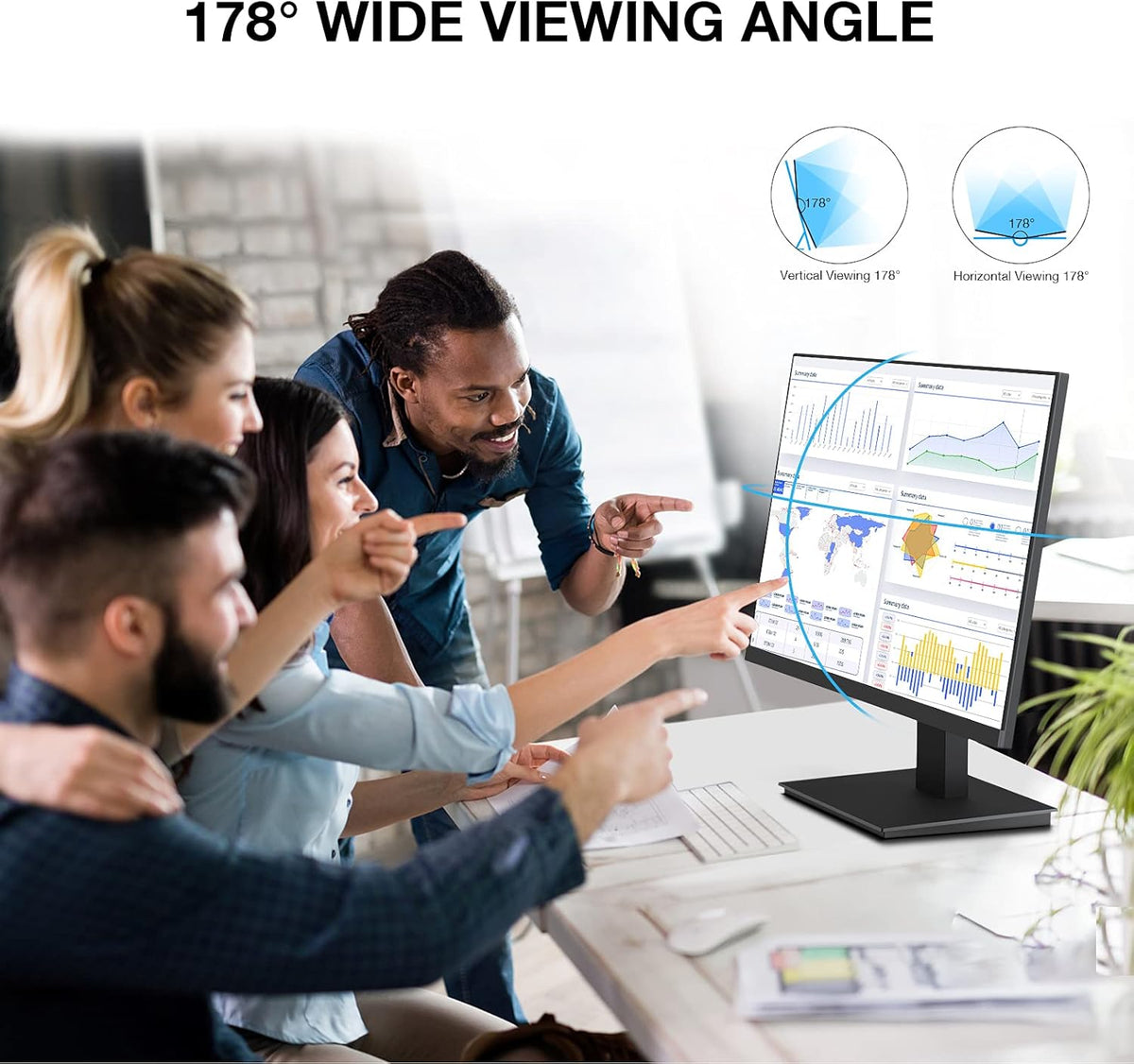 24 inch IPS FHD 1080p 75Hz LED Computer Monitor M8821