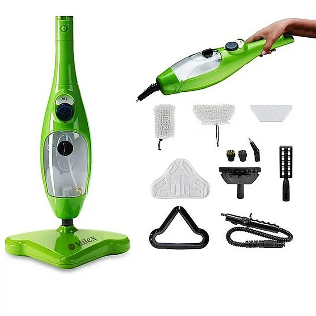 Floor Steamer with Detachable Handheld Steam Cleaner 6 in 1 C418663
