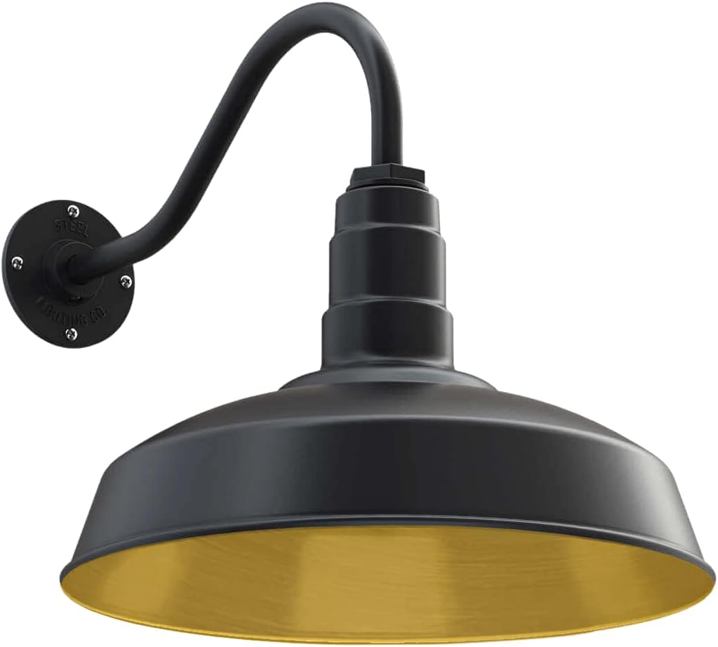 16 Dome 23 Gooseneck Galvanized Outdoor Wall Mounted Barn Light H418587