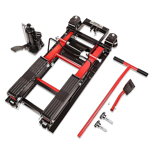 Motorcycle Lift Table 1000lbs Capacity Black W93035
