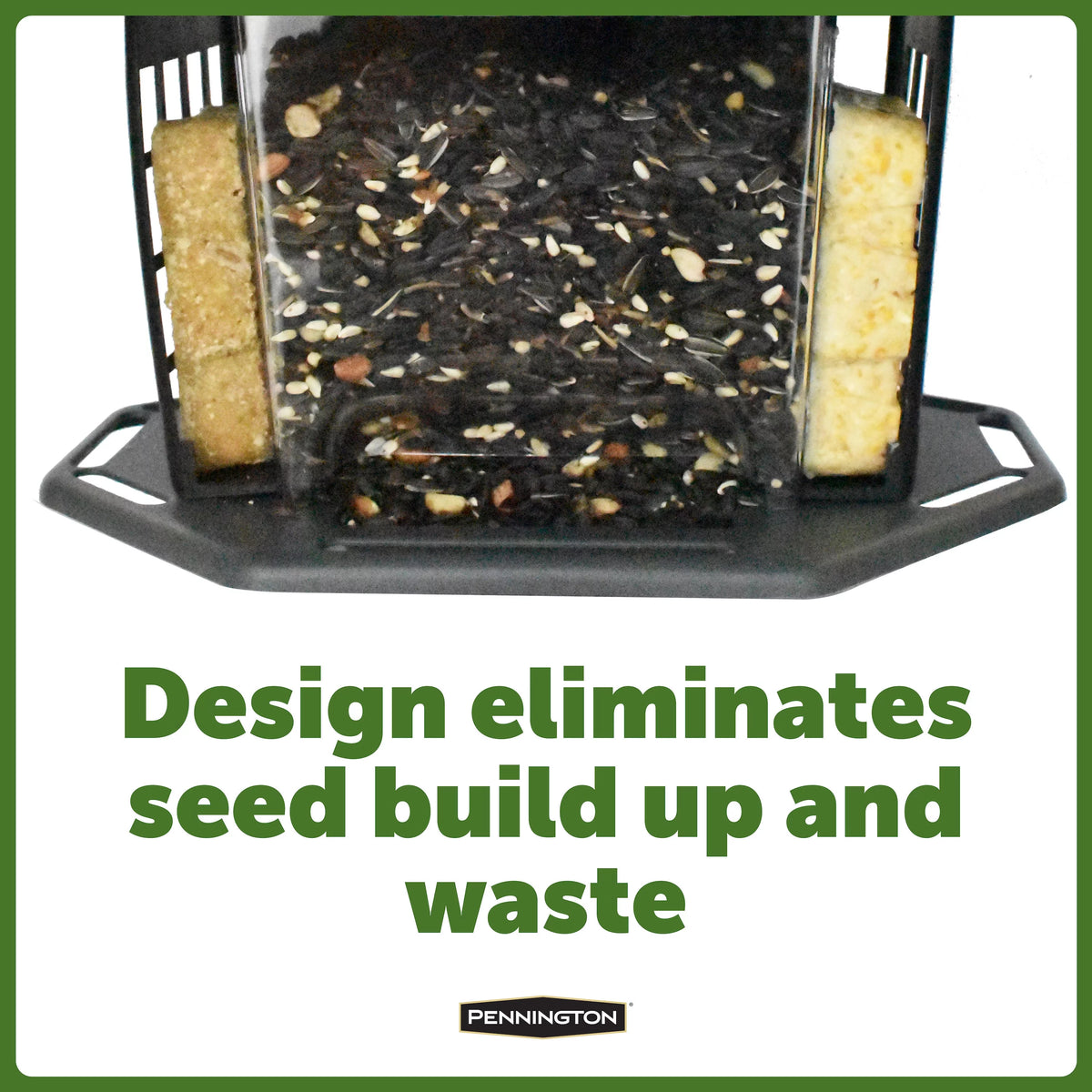 Gray Recycled Resin Wild Bird Hopper Feeder 5 lb. Capacity 2 Pack F38296