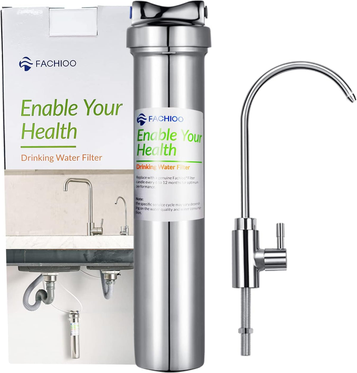 Under Sink Drinking Water Filtration System with Dedicated Faucet V453