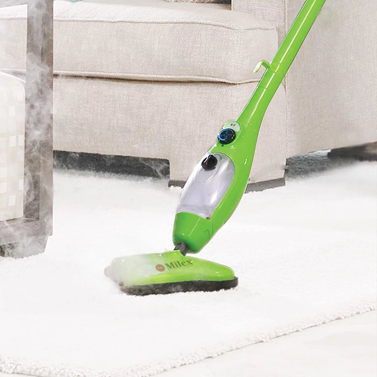 Floor Steamer with Detachable Handheld Steam Cleaner 6 in 1 C418663