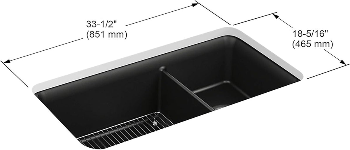 Matte Black 36 Minimum Base Cabinet Width L67418