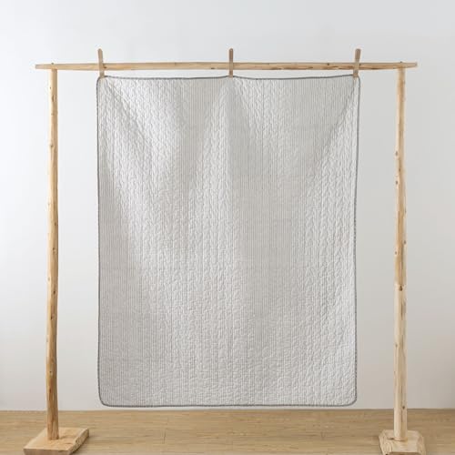 50" x 60" Cotton Quilted Throw Blanket C1727