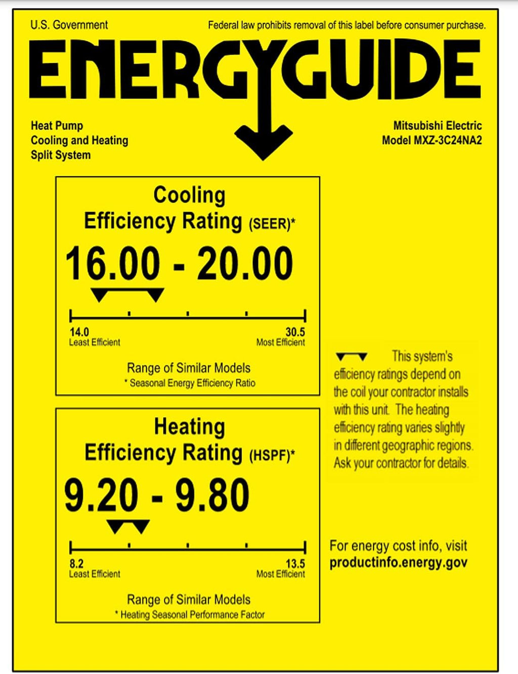 24,000BTU Multi-Split Heat Pump Outdoor Unit with 3 Wall Mount Air Conditioner B41793
