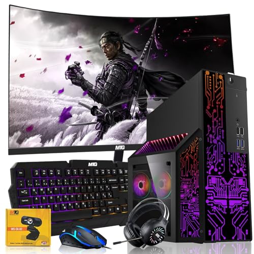 Core i7 32GB RAM 1TB SSD 27 inch Curved Monitor RTX 3060 Gaming Desktop PC Bundle G8143