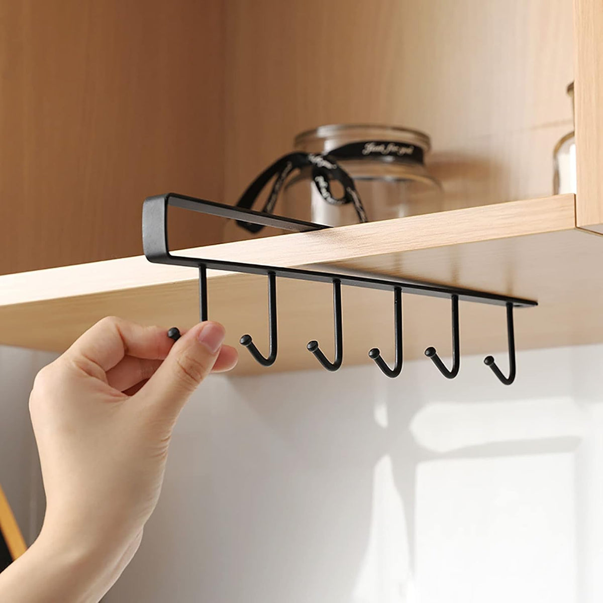 6 Hooks Under Cabinet Cup Holder 2 Pack P51225