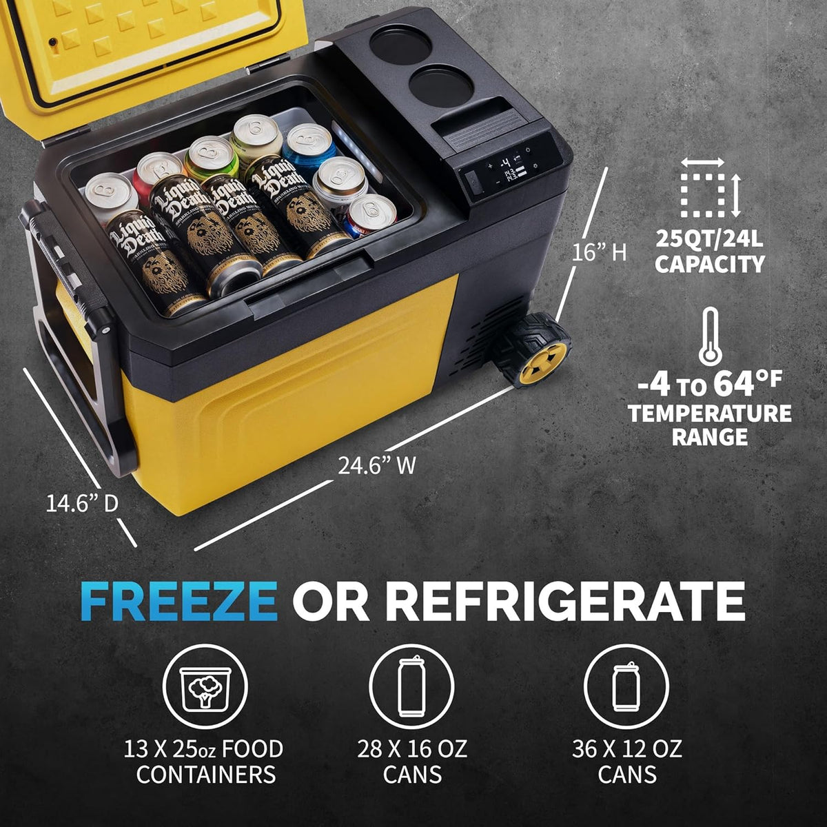25 Qt. Portable Electric Cooler Z521