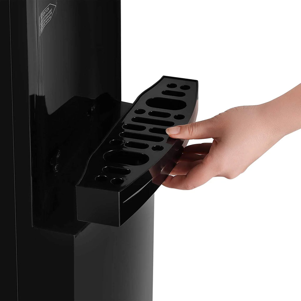 5 Gallon Hot Cold Water Dispenser Top Loading with Child Safety Lock Black N575035