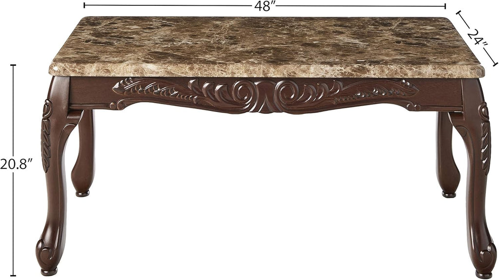 3-Piece Faux Marble Top Accent Tables Set M343