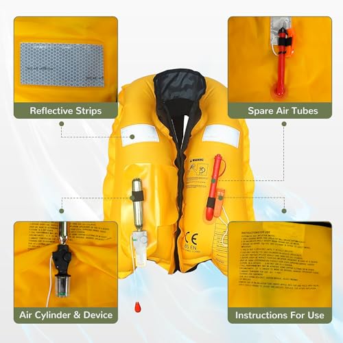 Automatic Inflatable Life Jackets Low Profile I300