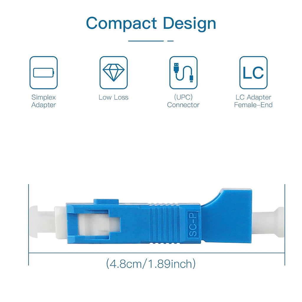 10PC FC Male to LC Female and SC Male to LC Female Fiber Adapter I8078