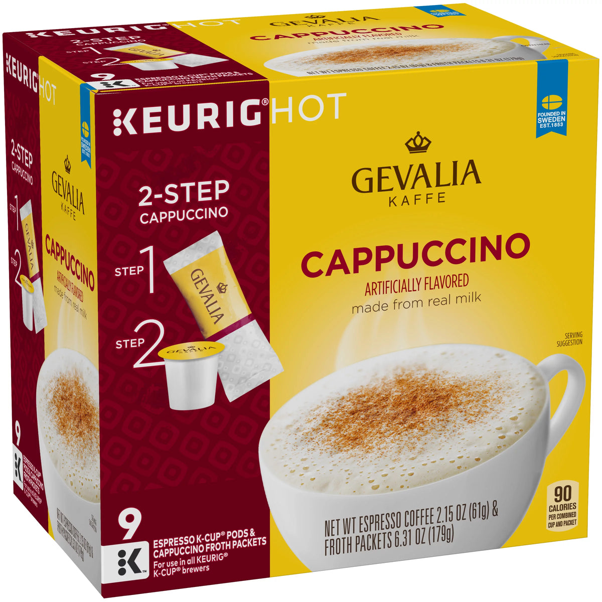 9 ct Box Cappuccino Espresso Coffee Pods Kit H83034