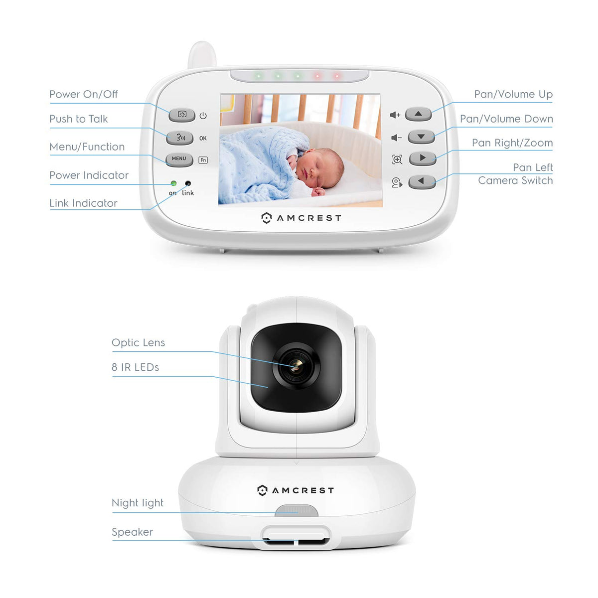 Video Baby Monitor with Camera and Audio I45865