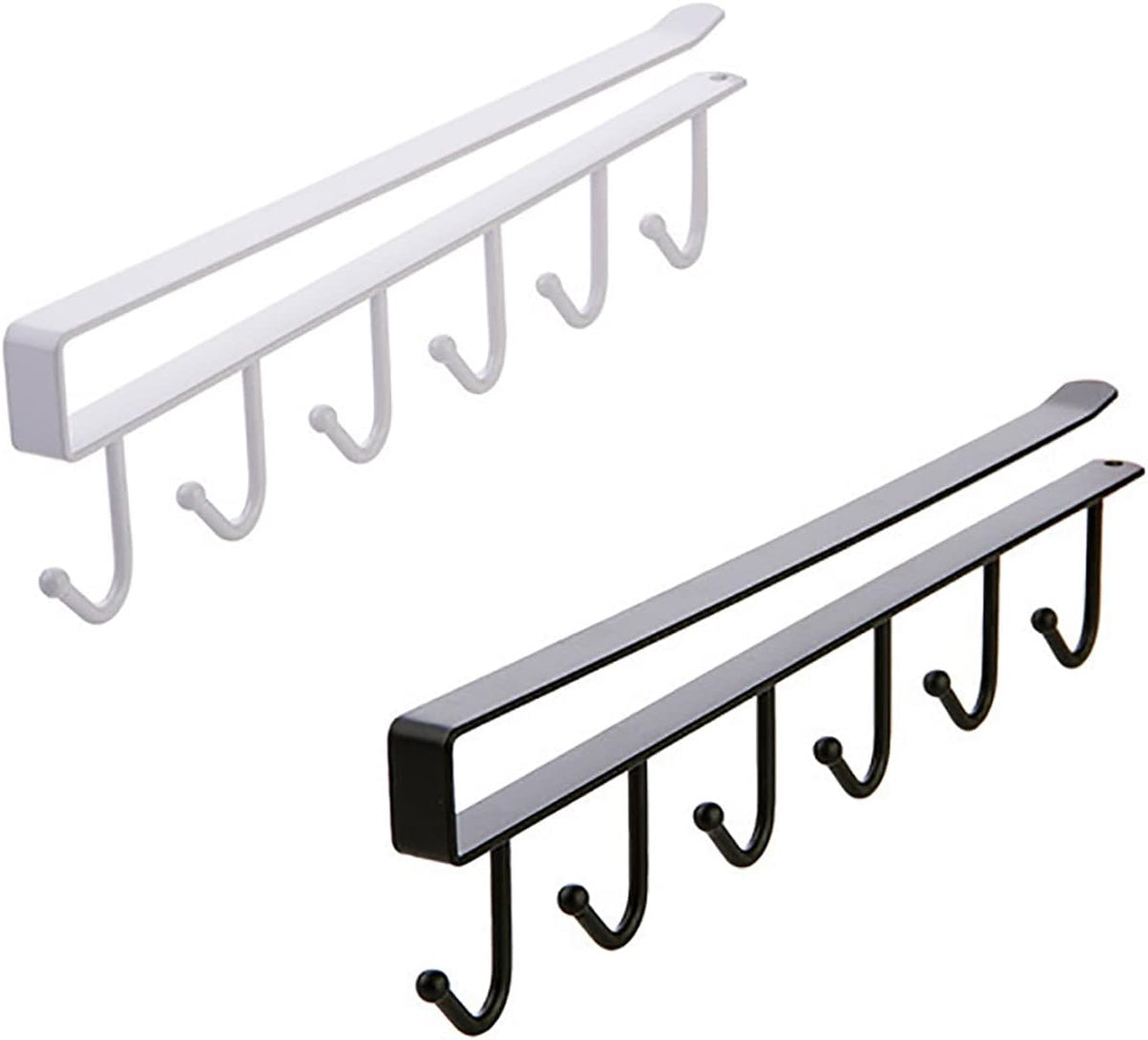 6 Hooks Under Cabinet Cup Holder 2 Pack P51225