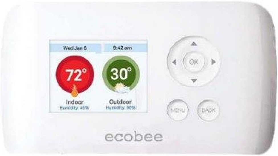 Smart Si Thermostat 2 Heat-2 Cool with Full Color NON-Touch Screen D90469