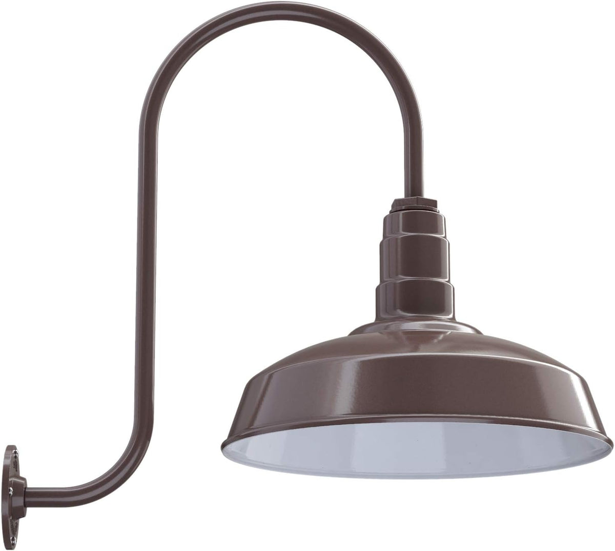 16 Dome 23 Gooseneck Galvanized Outdoor Wall Mounted Barn Light H418587