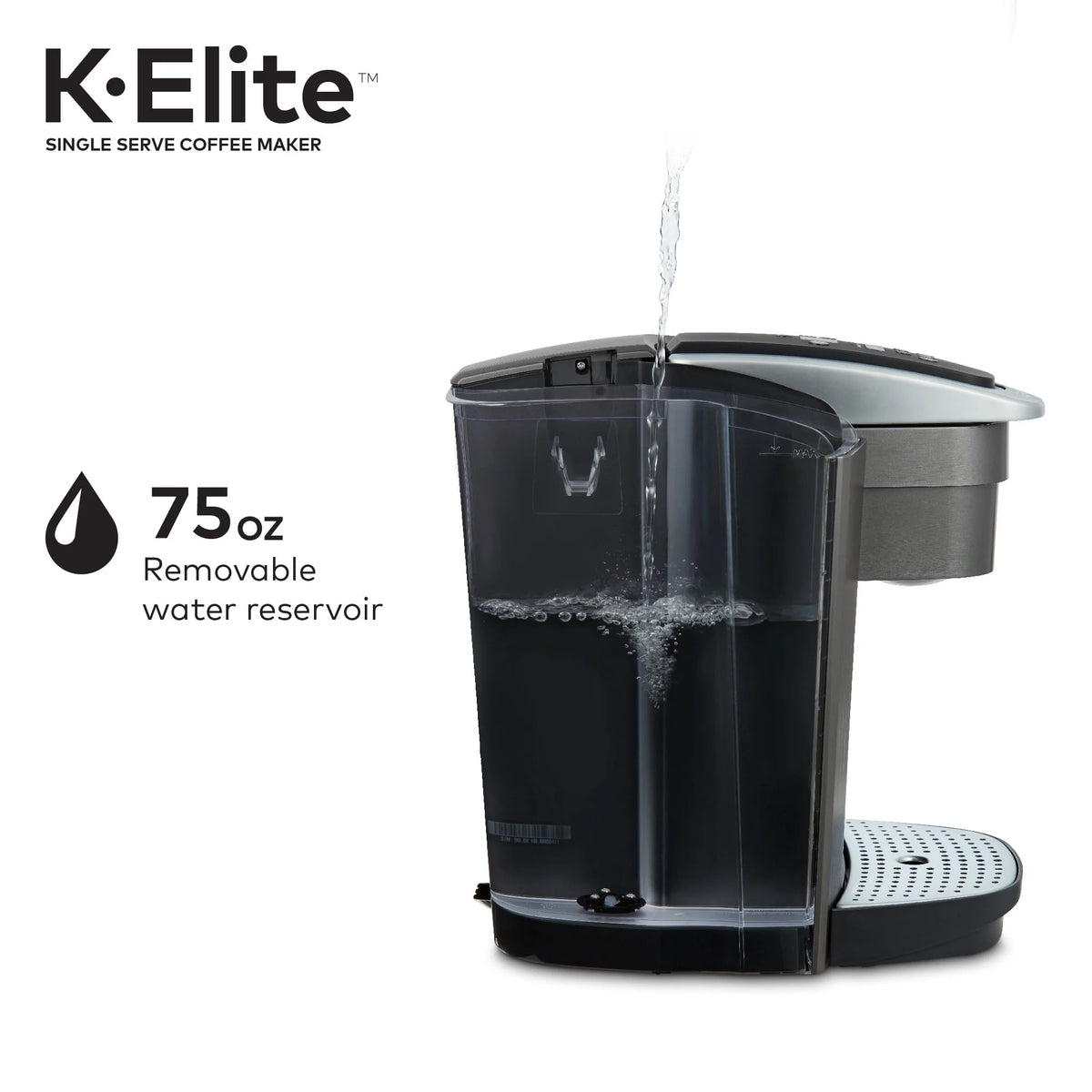 Brushed Silver Single-Serve K-Cup Pod Coffee Maker S9987