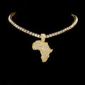 Iced Cubic Zirconia Tennis Chain Necklace W324
