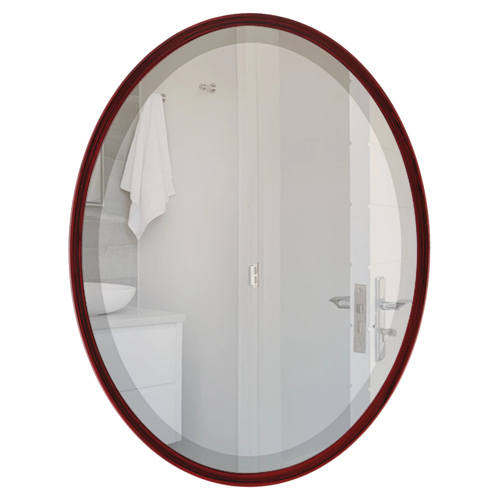 Black Cherry Oval Mirror P2132