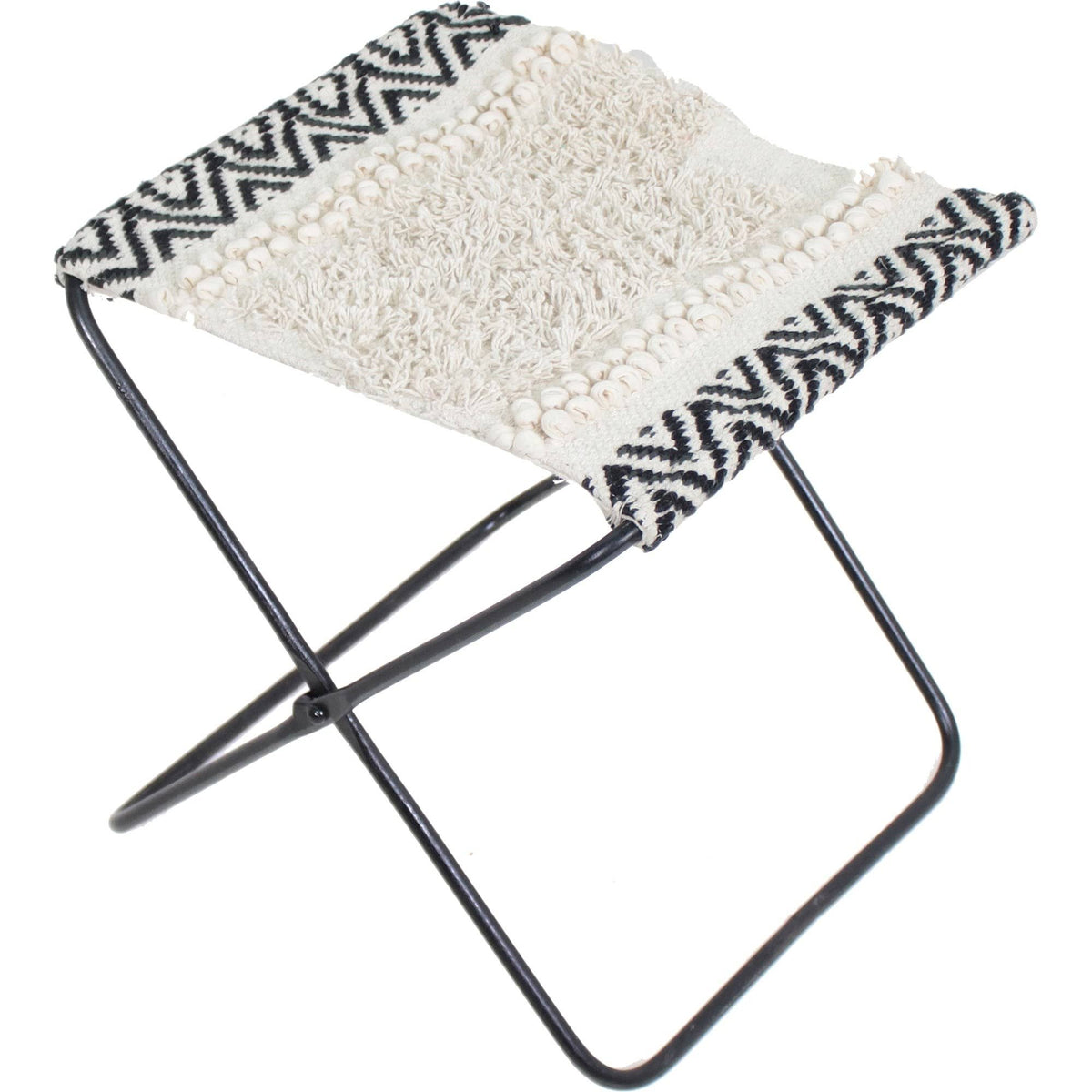 Natural and Black Stool L675