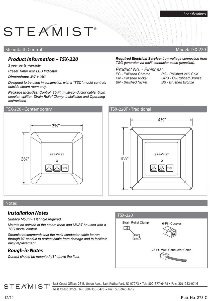 Polished Gold Traditional Control J4554