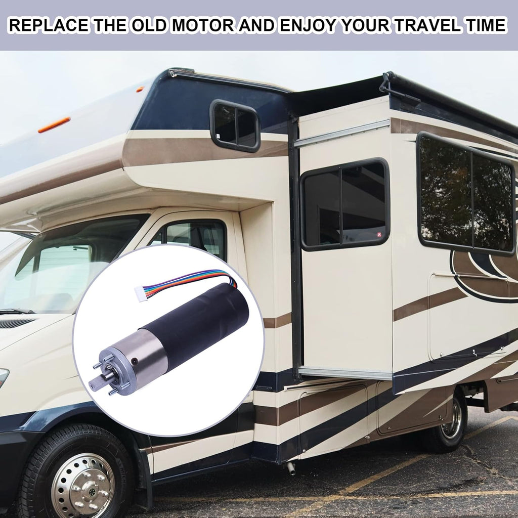 RV In-Wall Slide-Out Motor, 12V, 300:1 High Torque Gear Ratio D2509