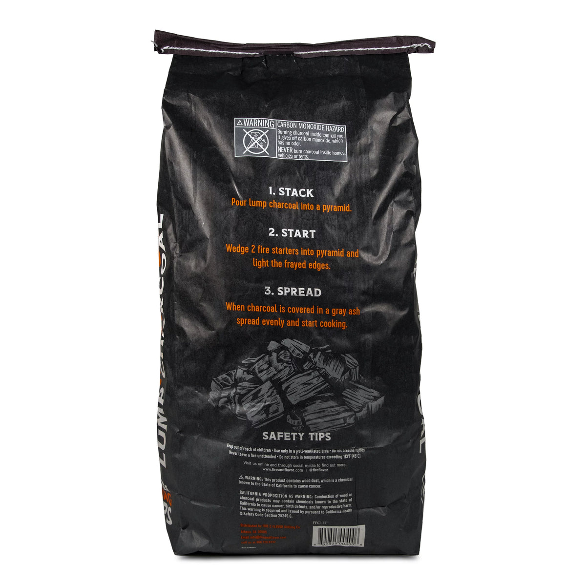 All Natural Hardwood Lump Charcoal, 20 Pounds N122