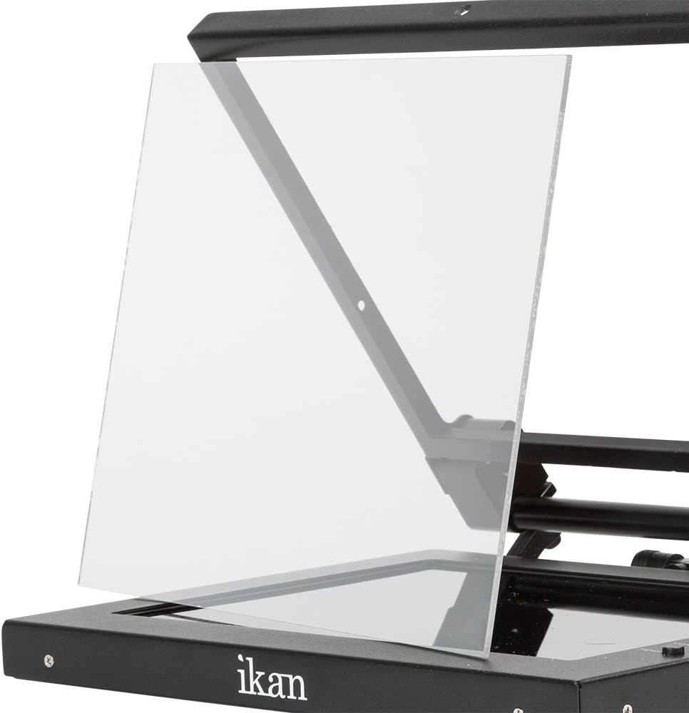 12-inch Portable Teleprompter Kit with Adjustable Glass Frame D382043