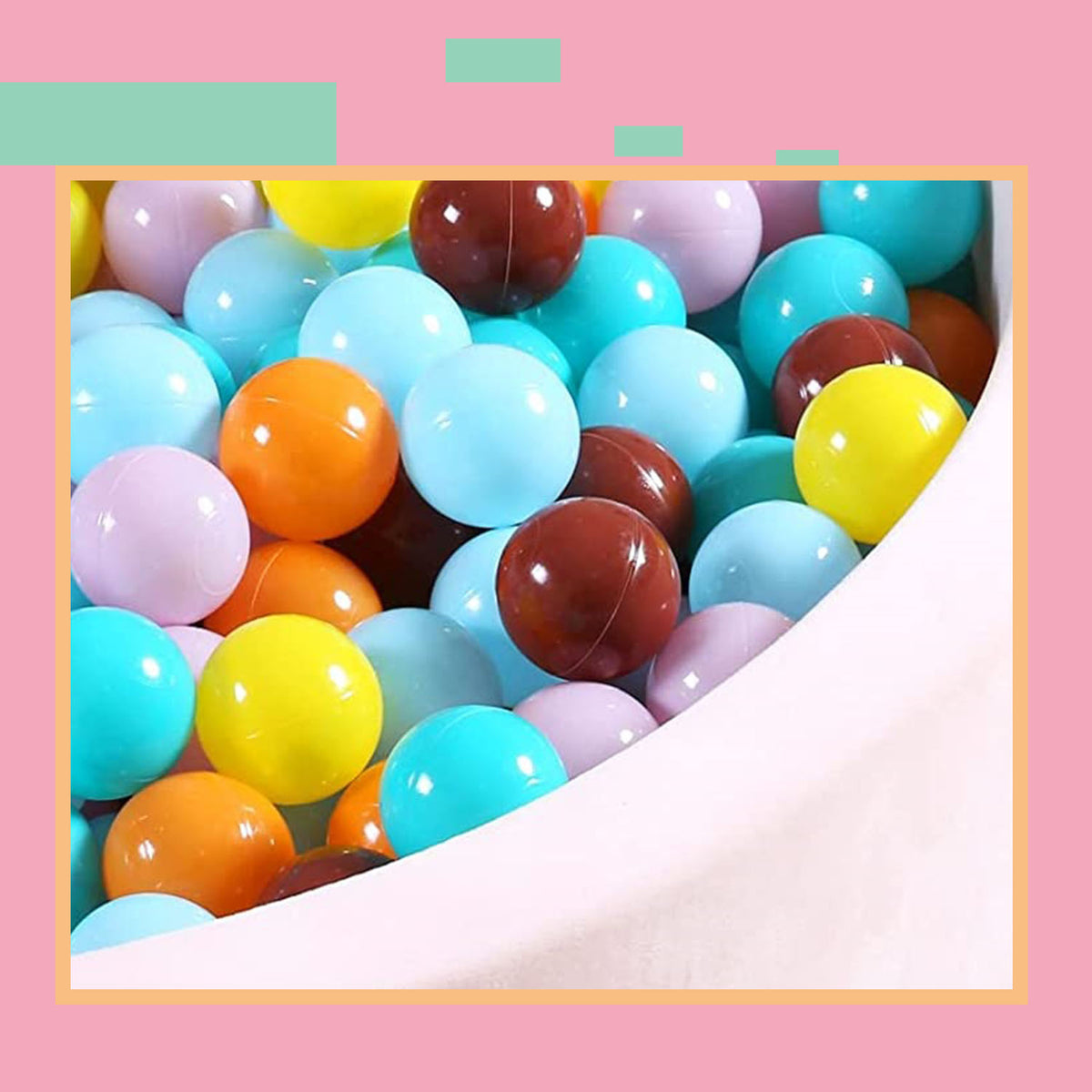 Crush Proof Plastic Ball Pit Balls, Pack of 100 V91059