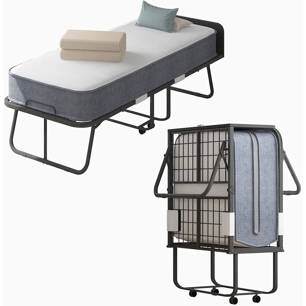 Folding Bed with Mattress and Headboard W29417
